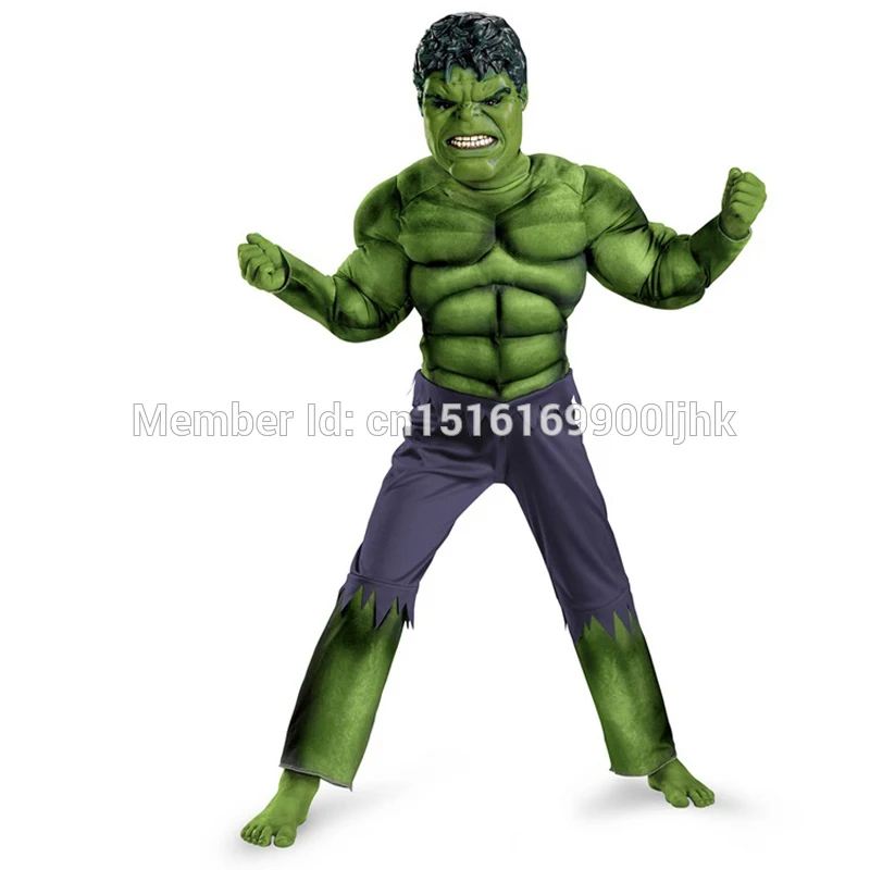 Высококачественная футболка для мальчиков анимация Мстители фильмы мышцы Халка