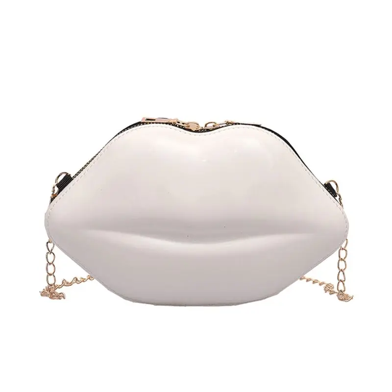 Женская сумка на цепочке кошельки с губами молнии через плечо вечерний клатч