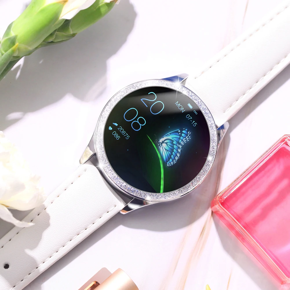 Женские Смарт часы KW20 браслет с пульсометром легкие водонепроницаемые смарт