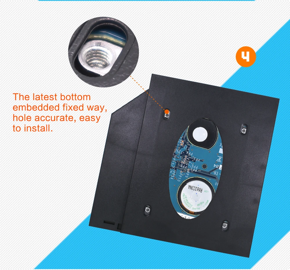 Универсальный пластиковый переходник Tishric 2 5 дюйма для установки второго