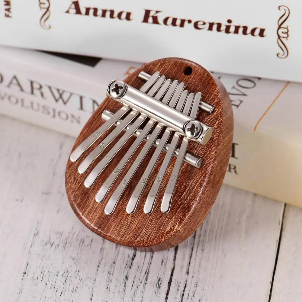 8 Key Mini Kalimba Thumb Piano Finger Percussion Keyboard kalimba key ring |