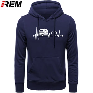 Рем новые хлопковые мужские топы с длинным рукавом Camper Travel Hiker Camper сердцебиение Толстовки, Толстовки