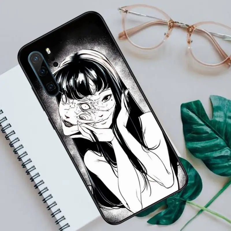 

Junji Ito Tees Horror pattern Phone Case For Huawei honor Mate P 10 20 30 40 Pro 10i 9 10 20 8 x Lite Luxury brand shell