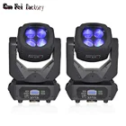 Подвижный светодиодный светильник DMX512 с супер-лучом, вращающаяся линза, мини-пчелиные глаза для диджея, бара, диско, светильник, 4 х25 Вт