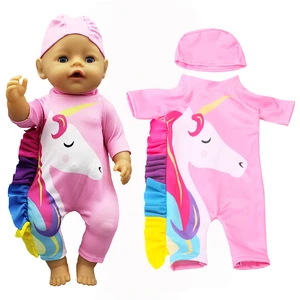 Розовый комбинезон, Одежда для куклы, подходит для 17 дюймов, 43 см, Одежда для куклы, костюм для новорожденного ребенка, подарок на день рождения