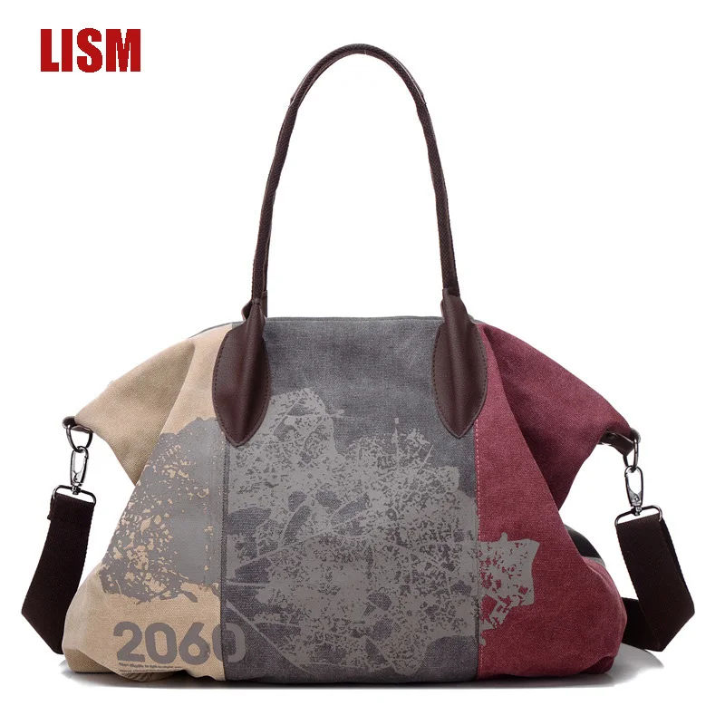 Высококачественные холщовые женские сумки с принтом мягкие переносные дамские
