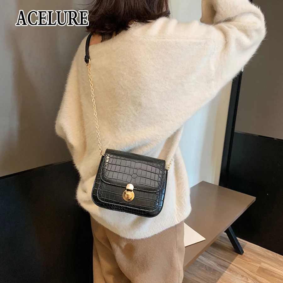 ACELURE Корейская версия небольшой площади женские сумки модные ретро сумка через