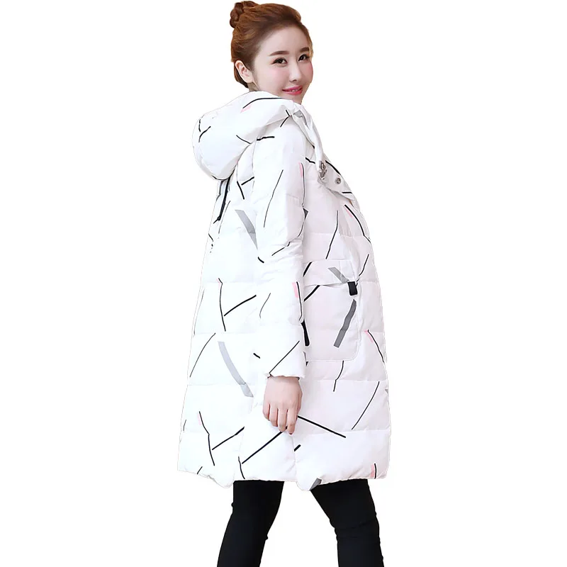 

Chic cotton padded jacket women's new winter cotton padded jacket women's middle and long style Korean version versatile