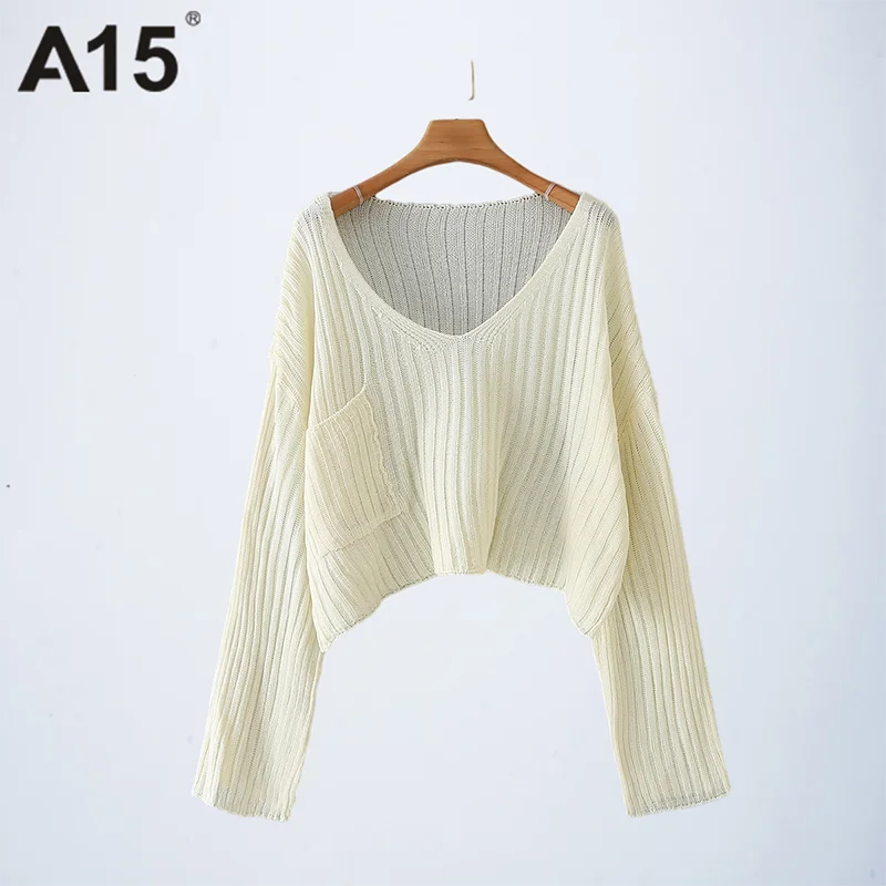 

Женский свитер A15, модный осенний женский свитер, новинка сезона осень 2021, вязаный женский топ на весну и осень