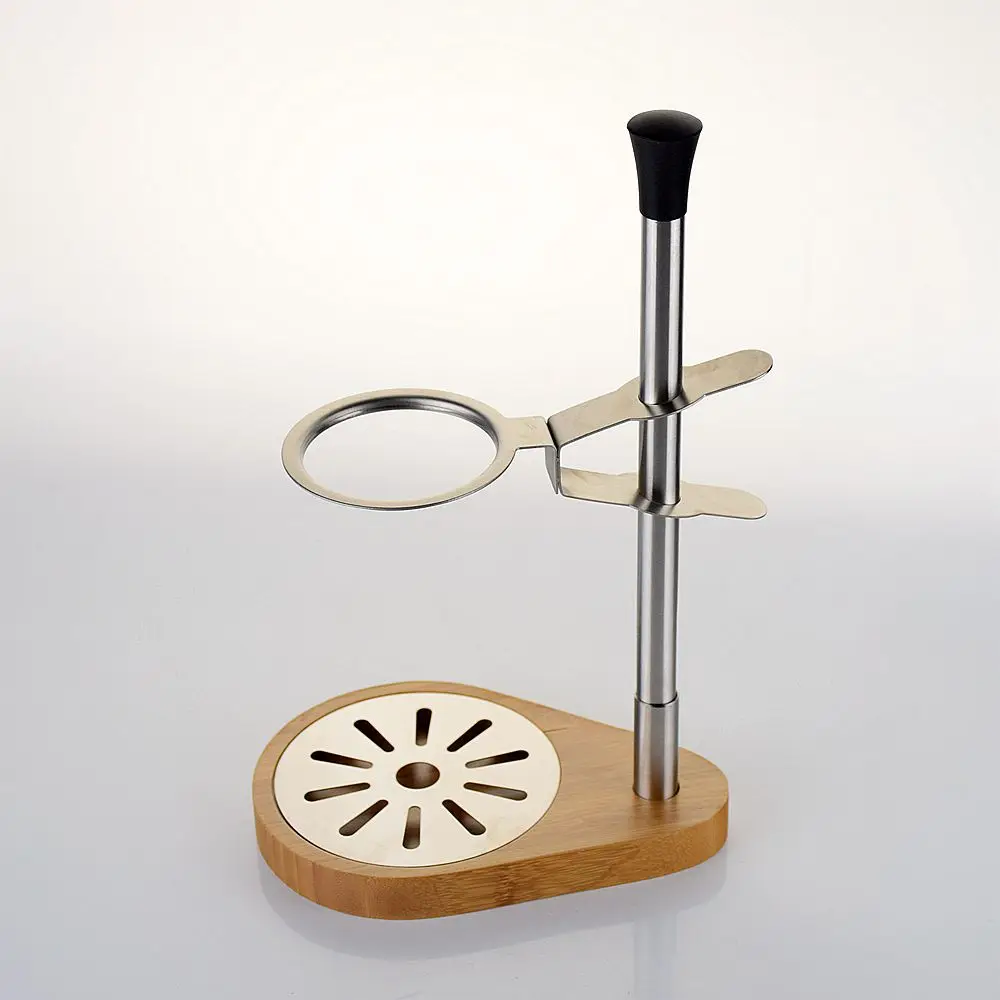 Новый V60 бамбуковое основание из нержавеющей стали регулируемая Сталь Кофе