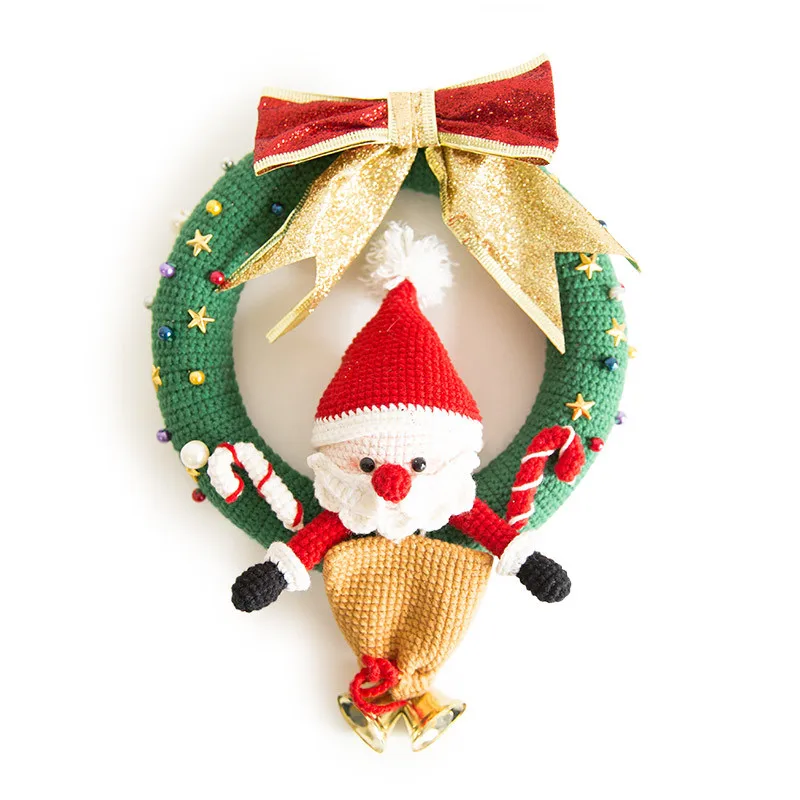 RUBI ручная Рождественская Кукла со средней шерстью вязаная крючком кукла с