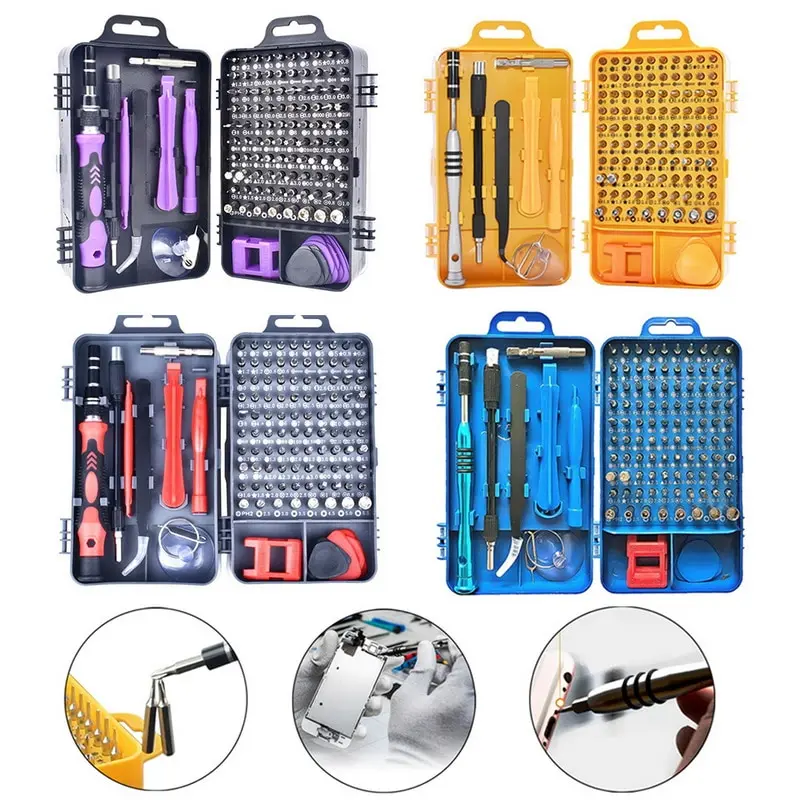 Набор отверток прецизионных 115 в 1 ремонтные инструменты с чехлом чехол для
