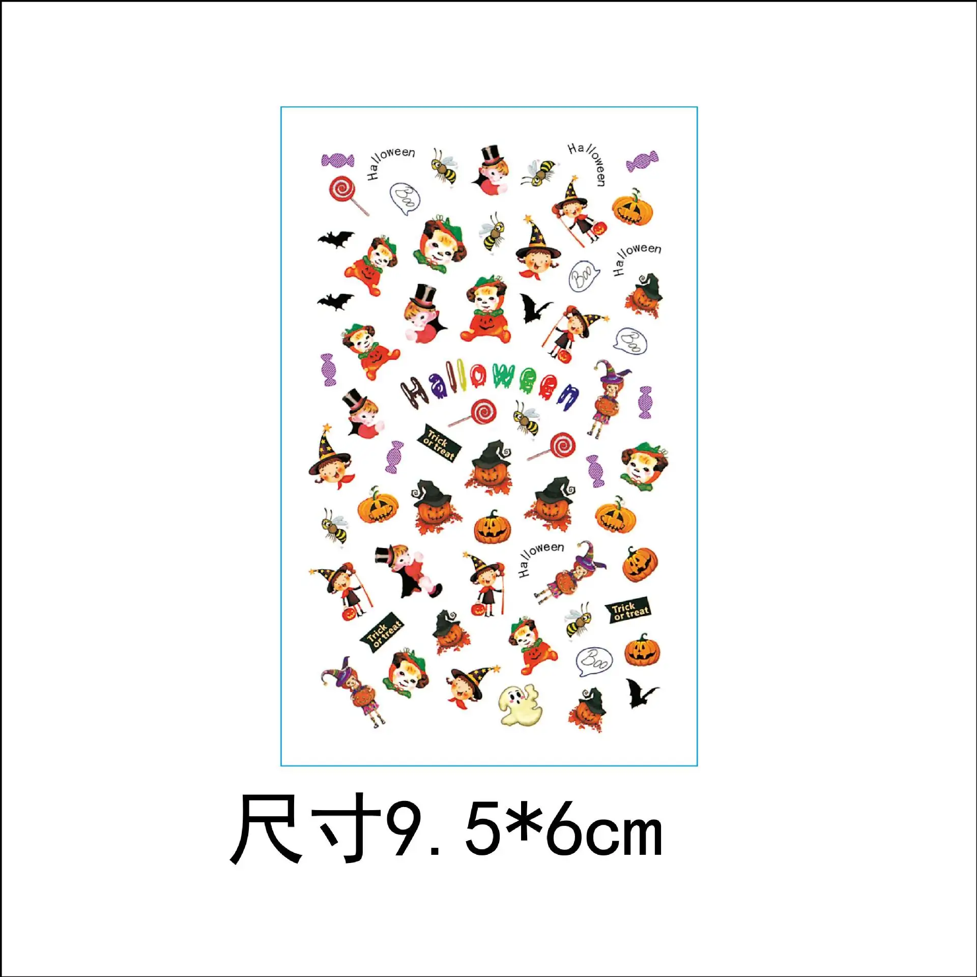 Наклейки для ногтей в стиле Хэллоуина | Игрушки и хобби