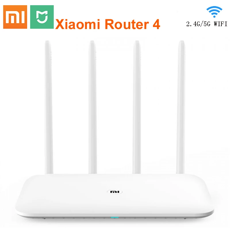 Оригинальный ретранслятор Xiaomi Router 4 Wi-Fi 2 4G 5 ГГц 1167 Мбит/с оптоволоконный