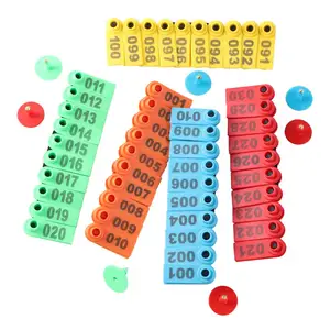 Товары для животных 1-500 овечья бирка для ушей лазерного типа серьги с Медной головкой для фермы животных скота 100 шт.