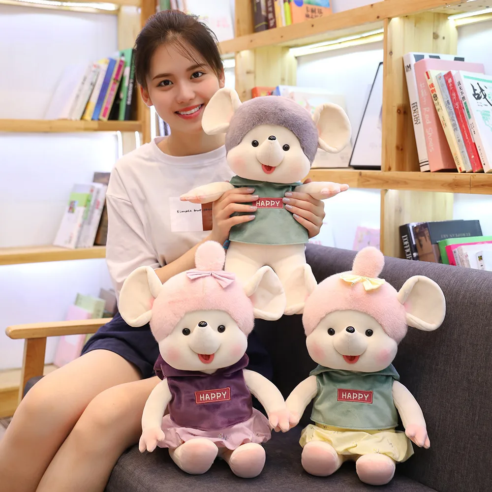 Горячая Распродажа Милая мышь плюшевая игрушка набивная мягкая крыса кукла