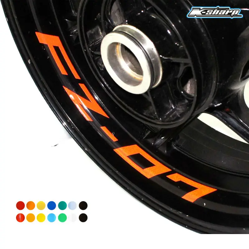 

For YAMAHA FZ -07 Custom Inner Rim Declas Wheel Reflective Stickers Stripes