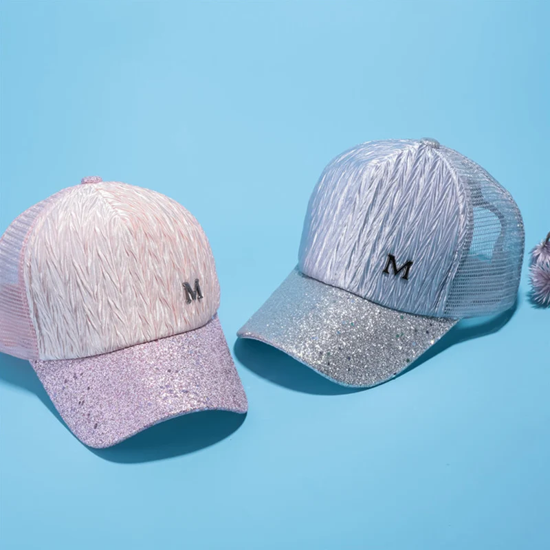 Модная бейсболка с надписью M женская уличная бейсбольная шляпа дышащая мужская
