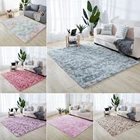 Серый ковер с галстуком, окрашенные плюшевые мягкие коврики для гостиной, спальни, украшение, Нескользящие напольные коврики, Нескользящие коврики разных размеров