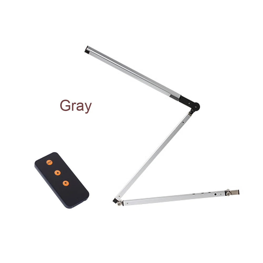 구매 금속 스윙 암 밝기 조절 테이블 램프 LED 원격 제어 책상 램프 건축가 작업 조명 클립 높이 조절 네일 램프, 원격 제어 금속 조명 스윙 암 딤 기능