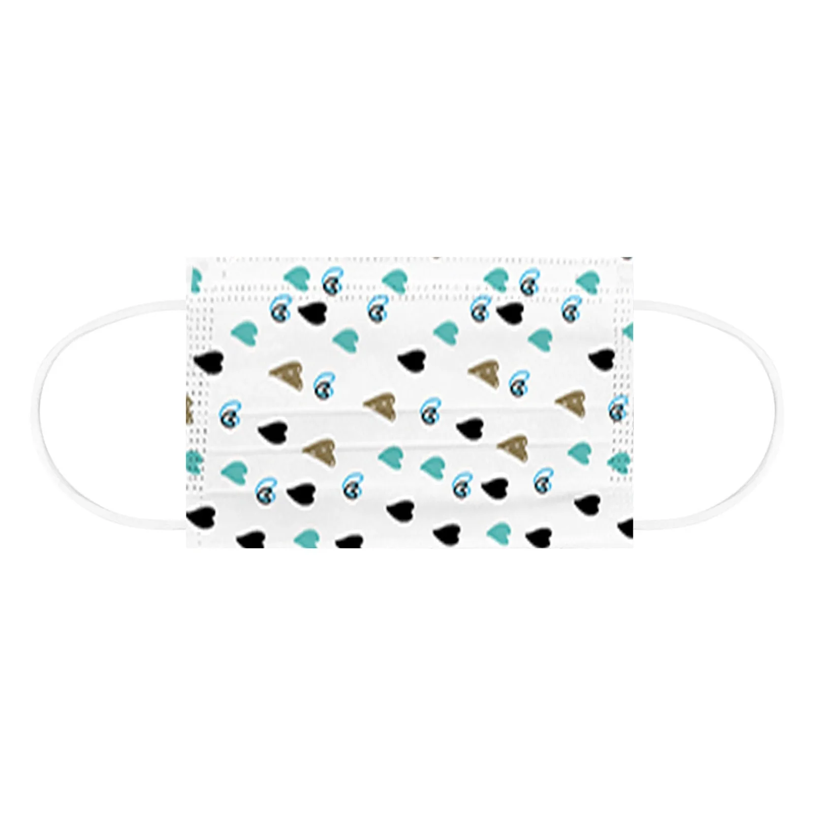 

Adult Disposable Anti-Pollution Protective Fabric Dirt 3 layer Mask 50 PC Christmas Printed Disposable Protection Mask#50