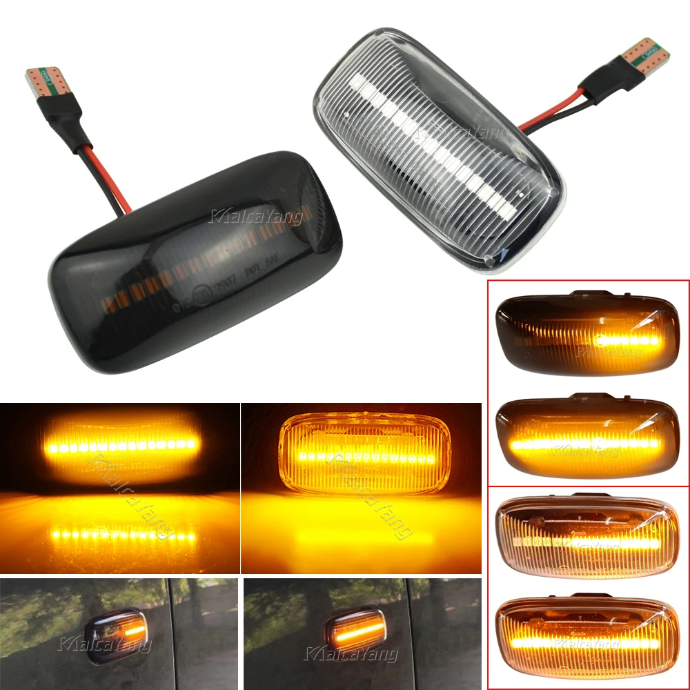 

2 x Led Dynamic Side Marker Turn Signal Light Sequential Blinker Light For Nissan Maxima Almera Pulsar N15 Cefiro A32 1995-2000