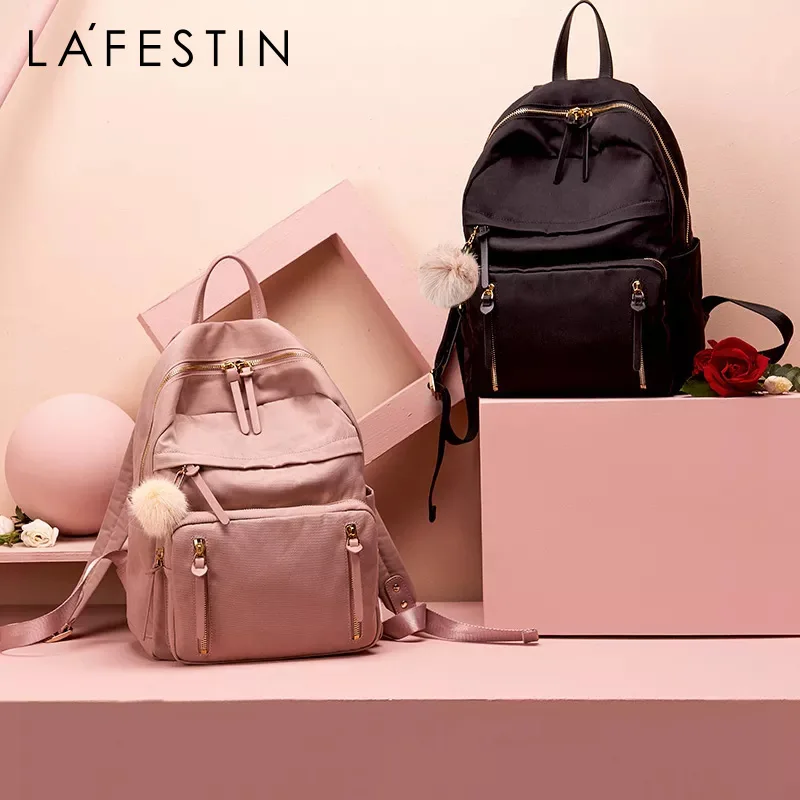 

LA FESTIN Designer 2021New Fashion All-match Large-capacity Travel Backpack High School Student Schoolbag Famous Brand Women Bag