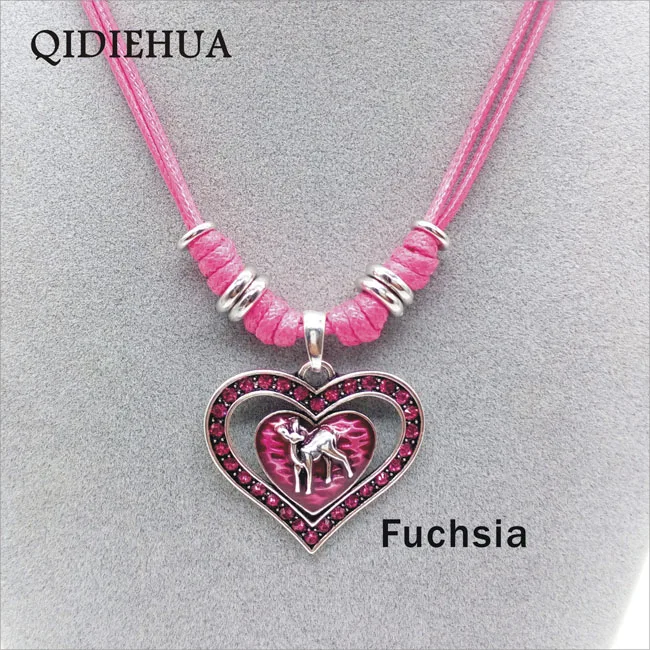 mx0130 fuchsia QIDIEHUA модное 12 цветов ожерелье Эдельвейс, натуральное ожерелье Октоберфест, ручная работа, ювелирное изделие - Окраска металла: mx0130 fuchsia