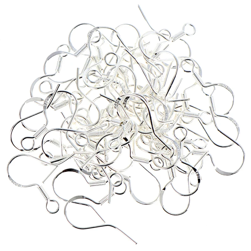 

50PCS/set DIY Earring Findings Earrings Clasps Hooks Fittings DIY Jewelry Making Accessories Iron Hook Earwire Jewelry