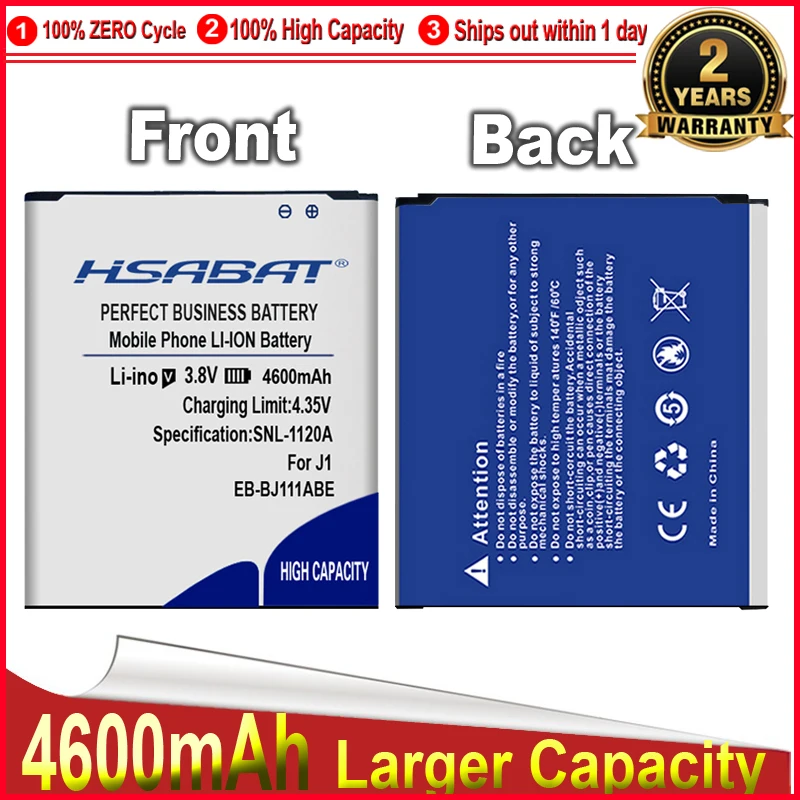 HSABAT EB-BJ111ABE 4600mAh аккумулятор для Samsung Galaxy J1 Ace 3G Duos SM-J110 SM-J110F SM-J110G J111F | Мобильные