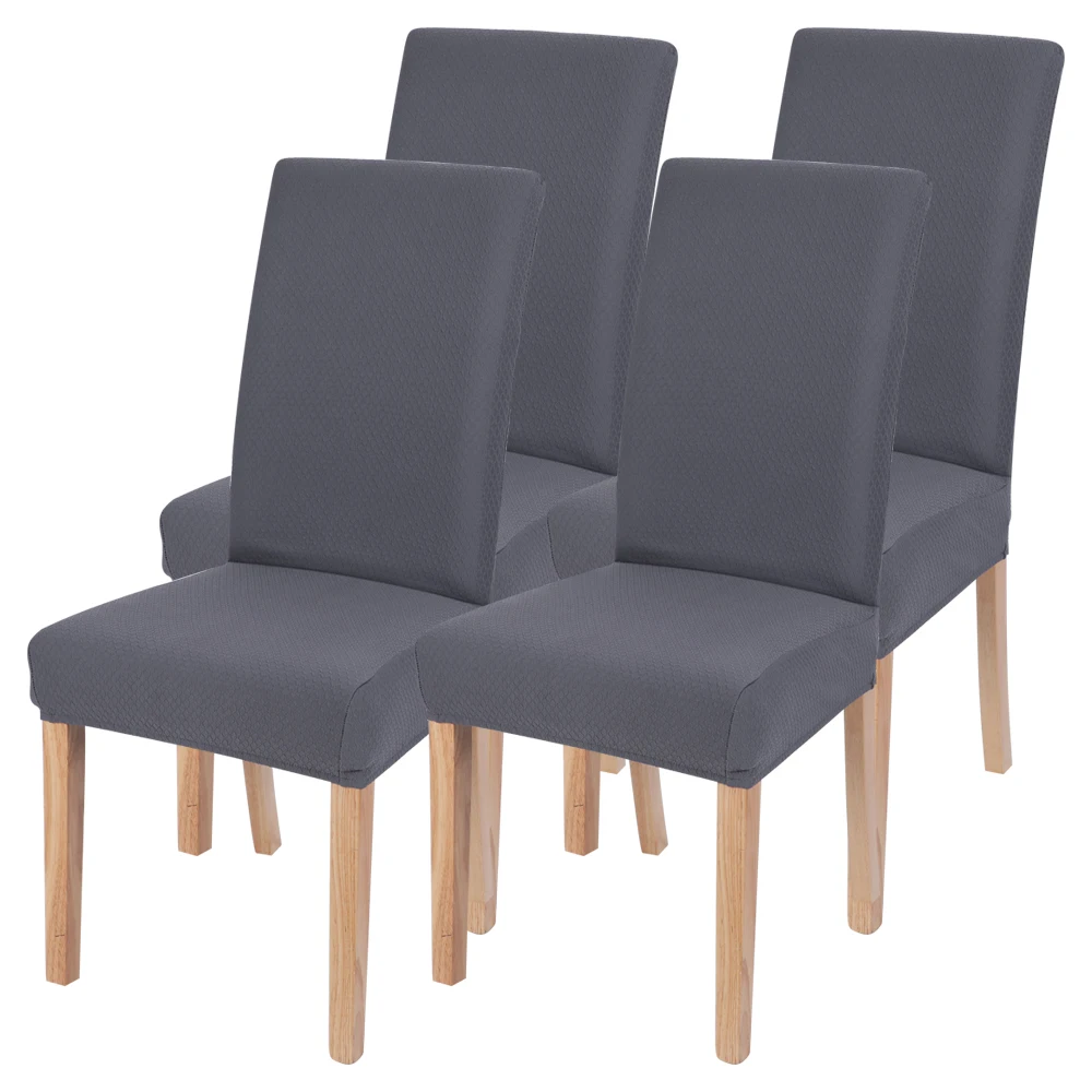 1/2/4/6 шт Вязаные чехлы с принтом универсальный размер для стульев сидений