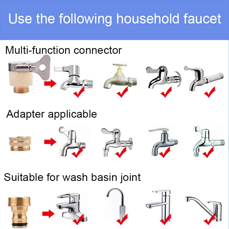 25FT/50FT/75FT волшебный шланг для мытья автомобиля водяной пистолет универсальный