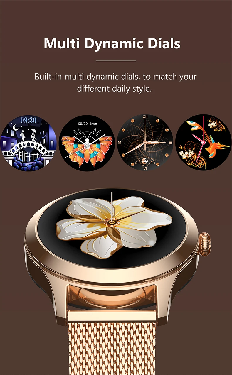 

Smart Watch KW10 Pro Full Touch Screen IP68 Waterproof Women Physiological Sycle Reminder Smartwatch For Huawei Xiaomi Iphone