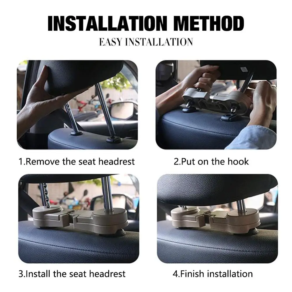 Car Headrest Hook Seat Back Hanger for Bag Handbag Grocery Cloth Portable Multifunction Clips Styling Stuff Purse | Автомобили и