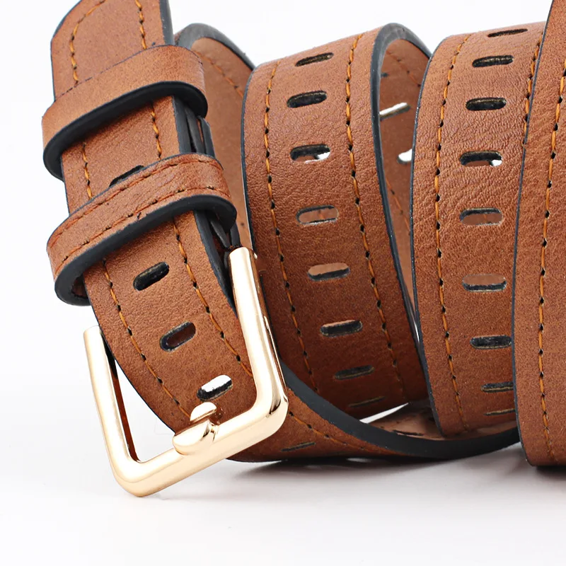 2020 Women belts cow genuine leather pin buckle vintage style top quality newest luxury female strap original
