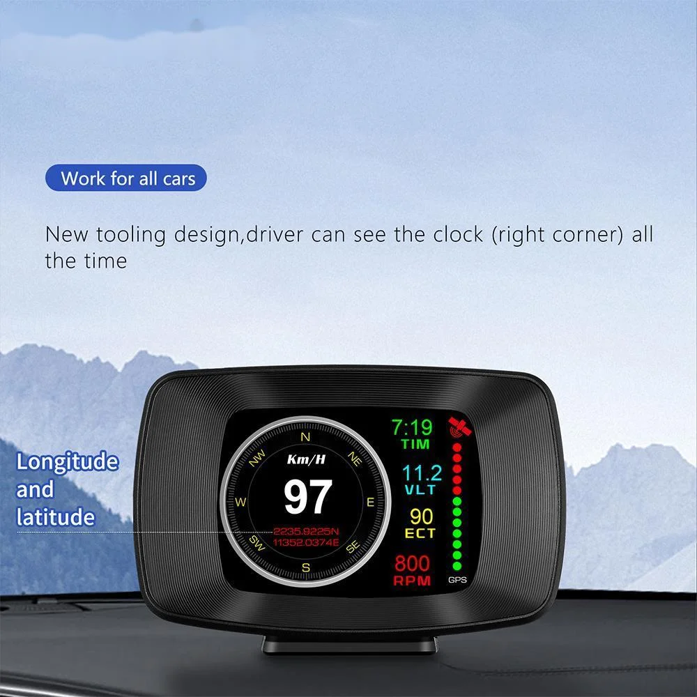 Новый автомобильный Умный Цифровой Многофункциональный измеритель P13 HUD с