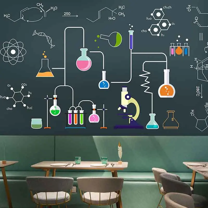 Математические обои химическая математическая формула нетканые для школы