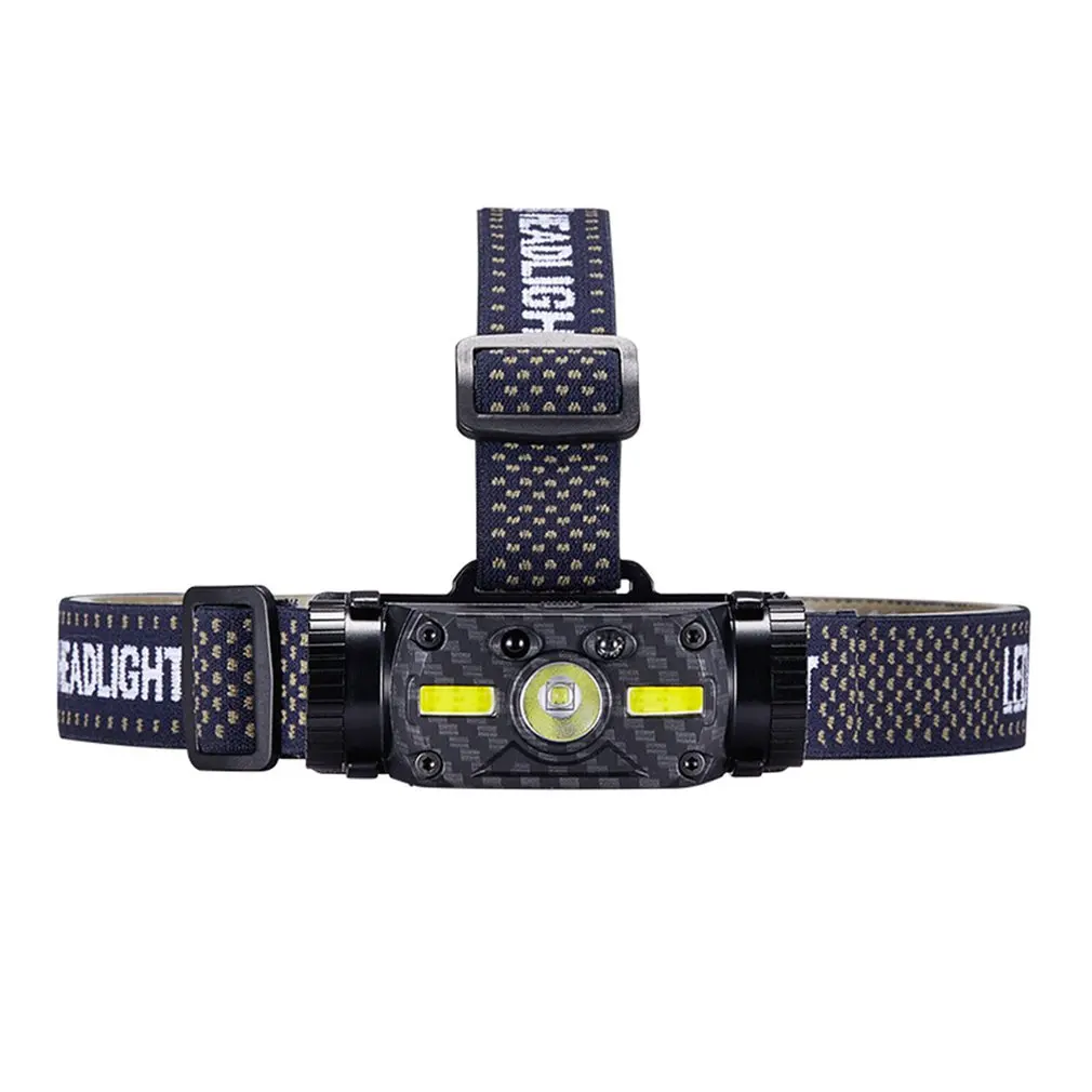 XM-L2 COB Светодиодный фар 800LM ИК движения Сенсор Перезаряжаемые 18650