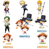 one piece anime luffy iron on transfers for clothing heat transfer stickers for boys sewing clothing on t shirt sweatshirt decor