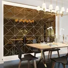 Новинка 2021, 3D квадратные настенные зеркальные наклейки, акриловые самоклеящиеся наклейки сделай сам для фона телевизора, гостиной, Современный художественный Декор для дома