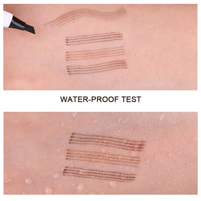 

1PCS Eyebrow Pencil Waterproof Long Lasting Fork Tip Eyebrow Tattoo Dye Tint Pen Women Makeup Sketch Liquid Eyebrow Pencils