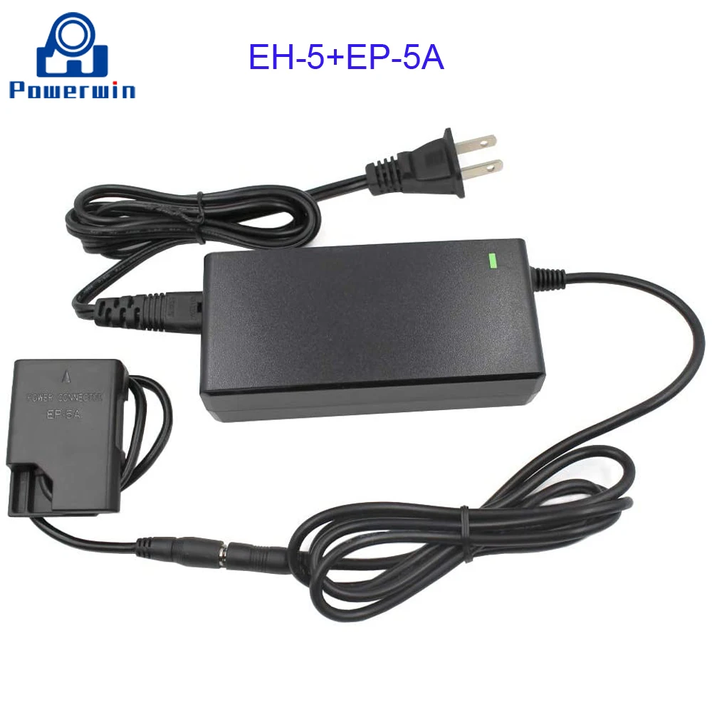 Powwerwin EH 5/EH 5A + EP EP5A адаптер для DSLR камеры зарядное устройство поддельный пустышка