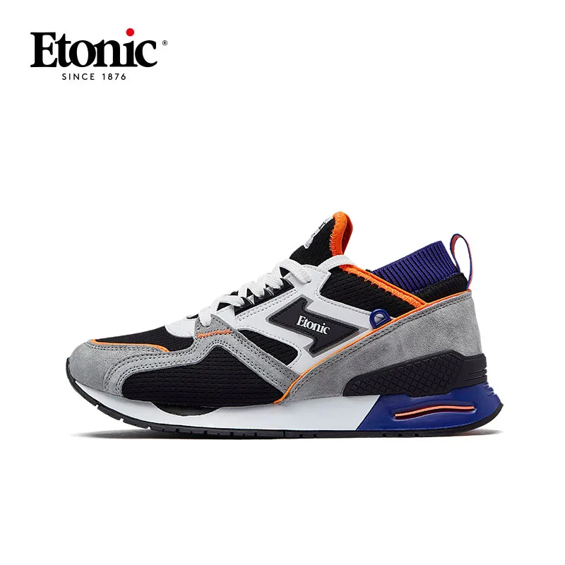 ETONIC/Новинка Дешевая обувь для бега Мужские кроссовки средней высоты Дышащая