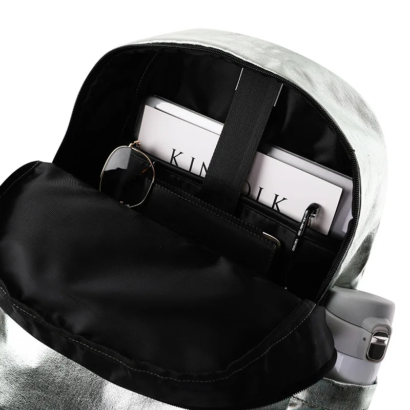 

Unisex backpack 2020 new fashion shiny laser backpack outdoor student schoolbag trend backpacks canvas backpack men