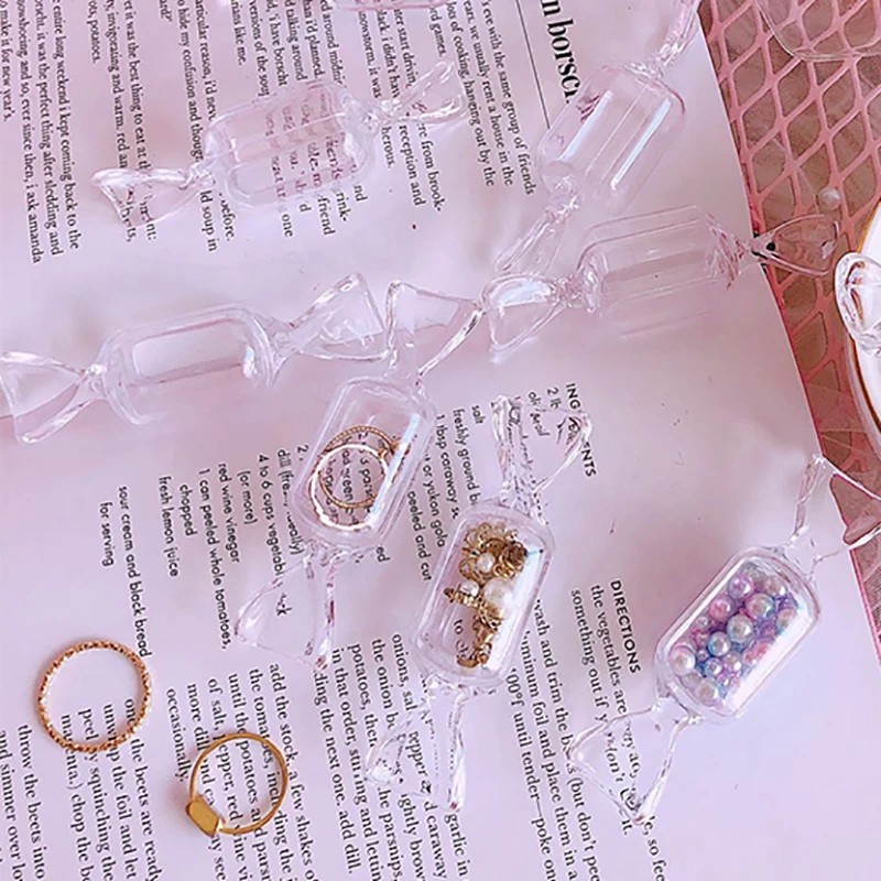 

1 Piece Mini Lovely Candy Modeling Jewelry Box Container Wedding Ring Box For Necklace Earrings Bracelet Display Holder Gift Box