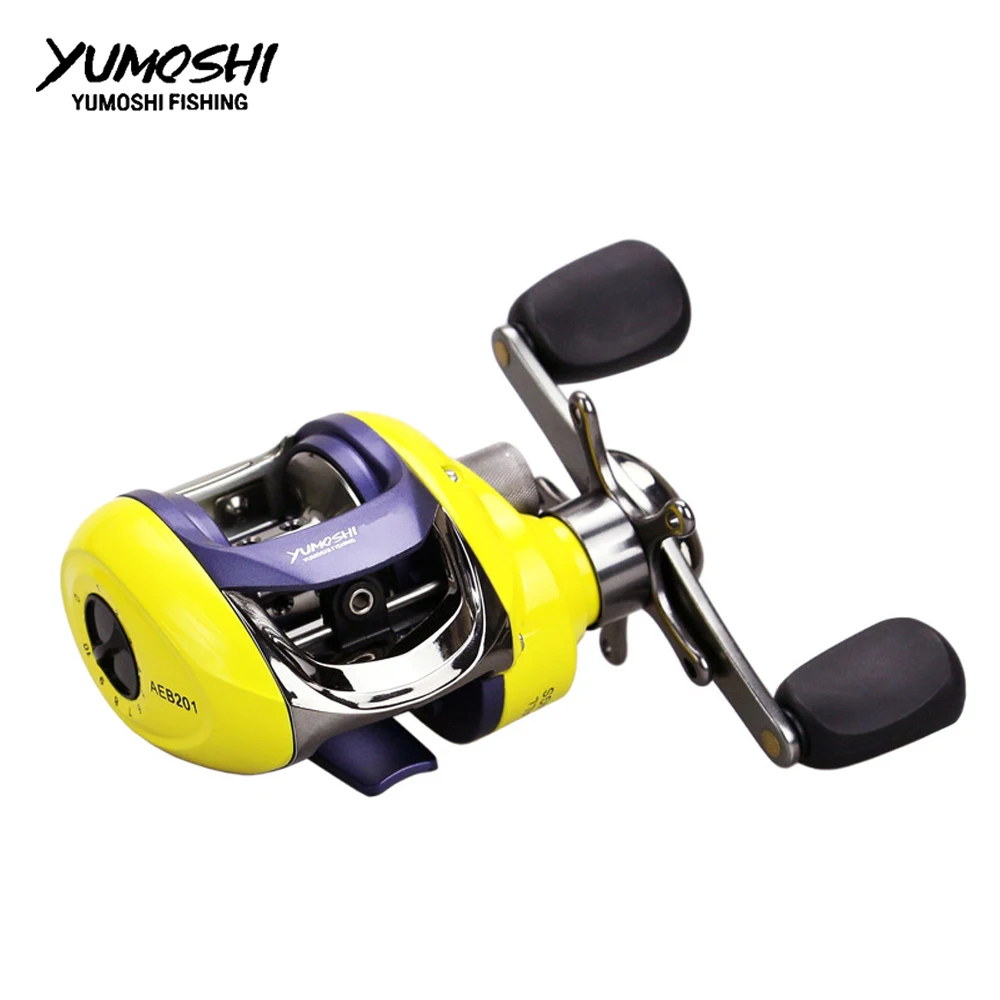 YUMOSHI AEB baitcasing Reel 12 + 1BB 6 2: 1 регулируемая Магнитная Тормозная Левая Правая | Рыболовные катушки -4000407041029