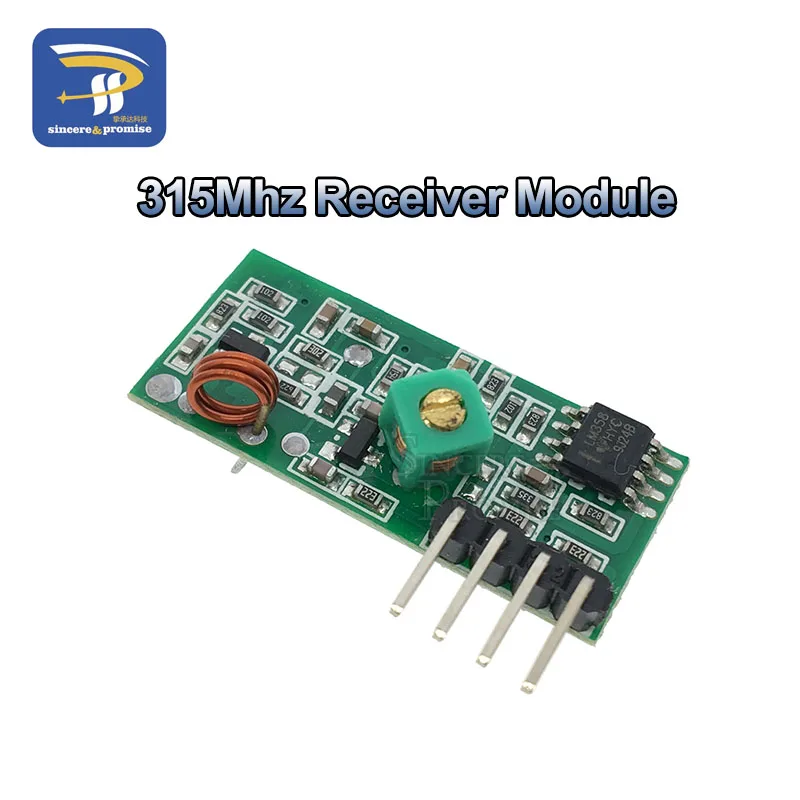 315Mhz Receiver 315 МГц/433 МГц РЧ беспроводной передатчик Модуль и приемник комплект 5 В DC беспроводной для Arduino Raspberry Pi/ARM/MCU WL Diy Kit - Цвет: 315Mhz Receiver
