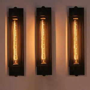 Industrial Vintage Wall Lamp Bra Iron Loft Lamps Bedroom Corridor Restaurant Pub Edison Retro Wall Lamp Sconces