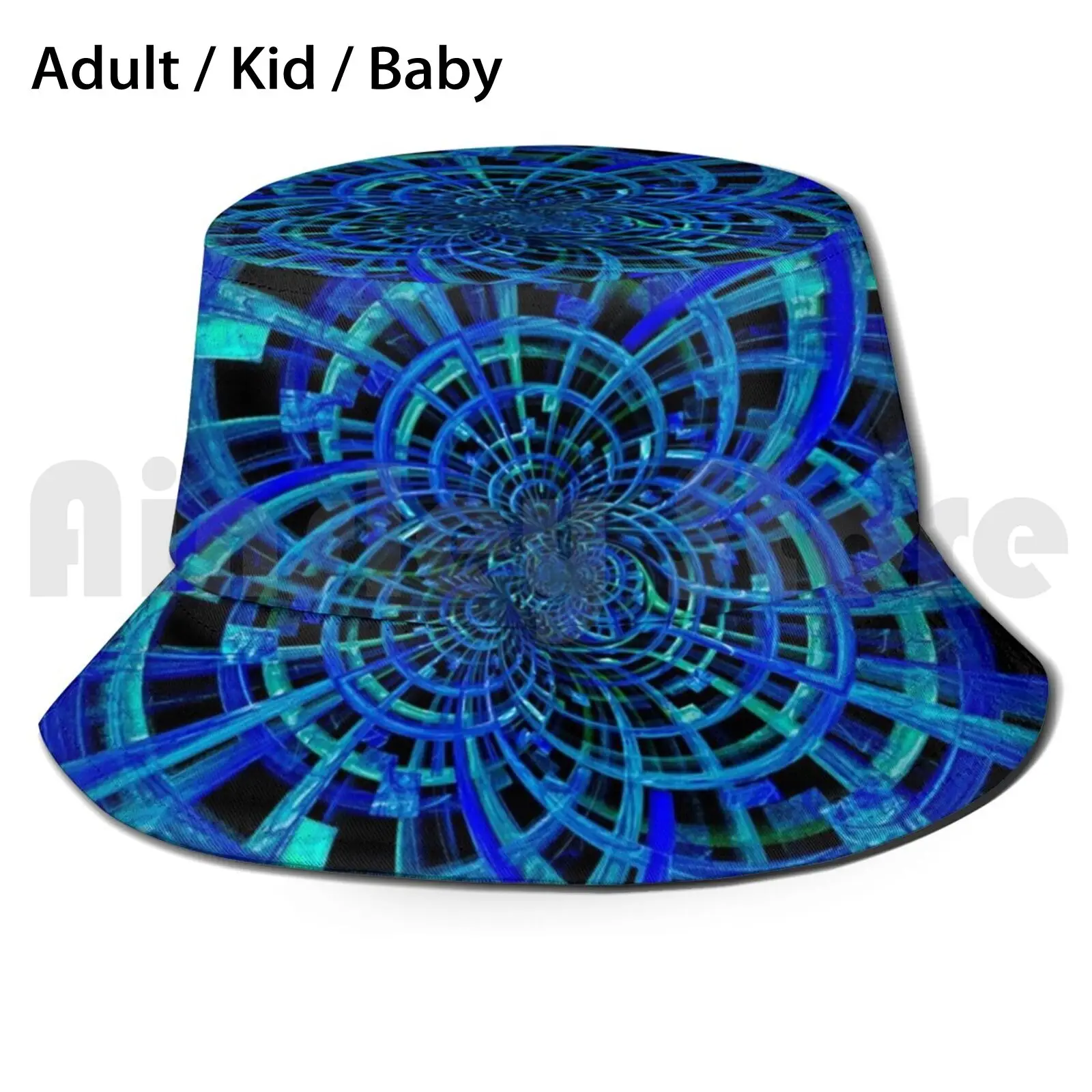 

Da Fs Strings Phase© Sun Hat Foldable UV Protection Ohdz Lights Abstract Cool Color Abstrac Fractal Futuristic