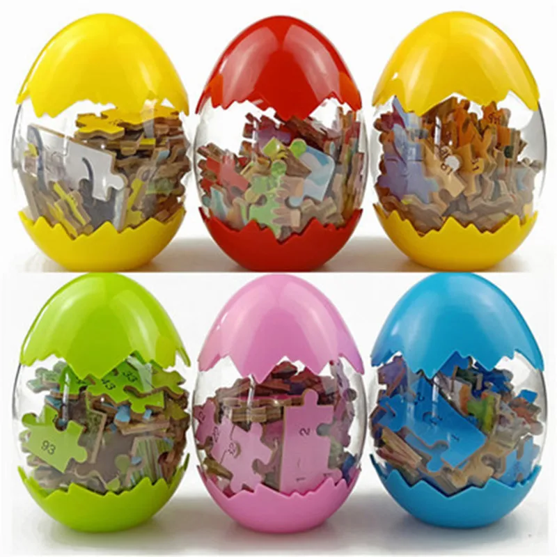 60 шт. деревянные игрушки-пазлы в виде Яйца динозавра-сюрприза для детей 3-6 лет